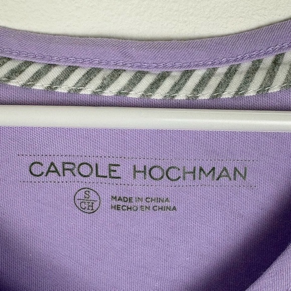 Midnight by Carole Hochman Lavender V-Neck Sleeveless Tank Top - Picture 2 of 4